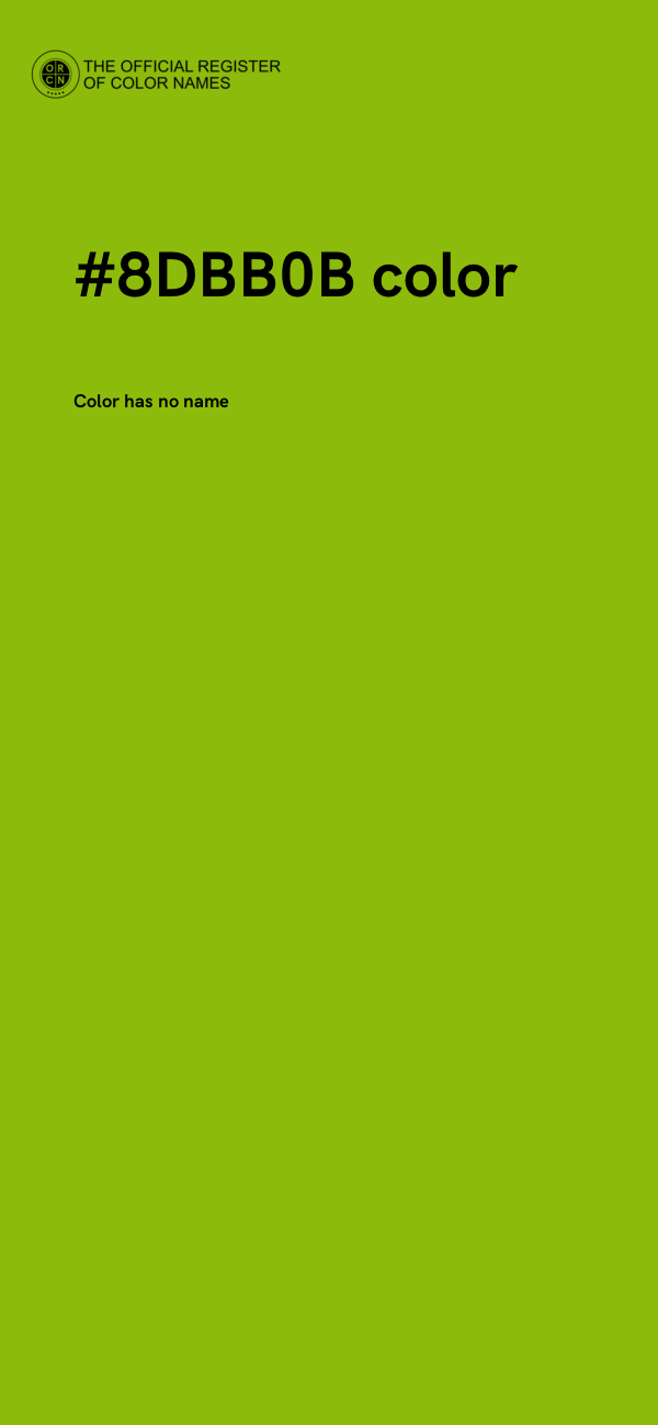 #8DBB0B color image