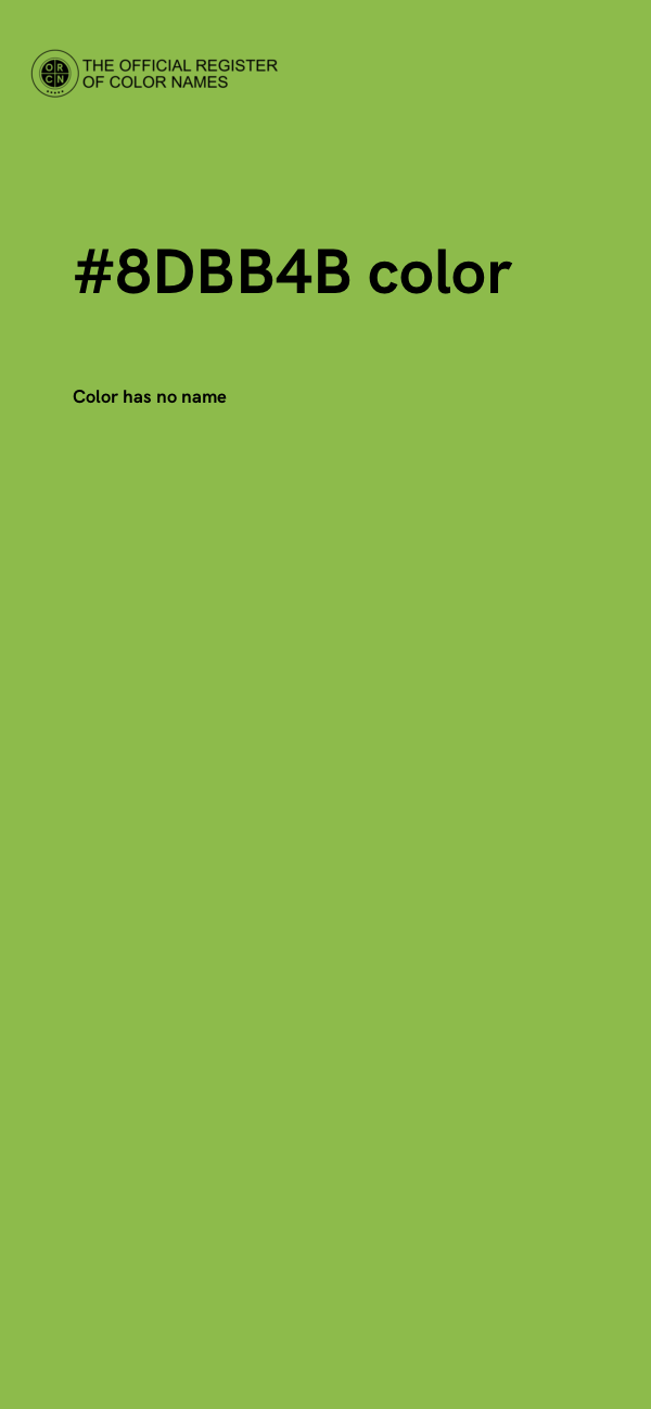 #8DBB4B color image