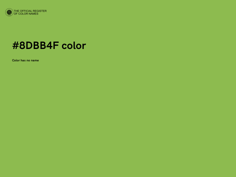 #8DBB4F color image