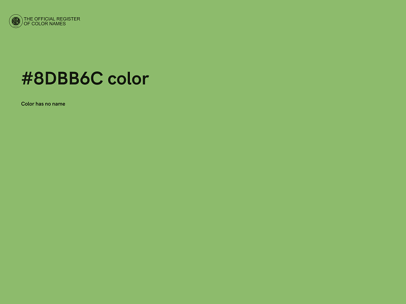 #8DBB6C color image