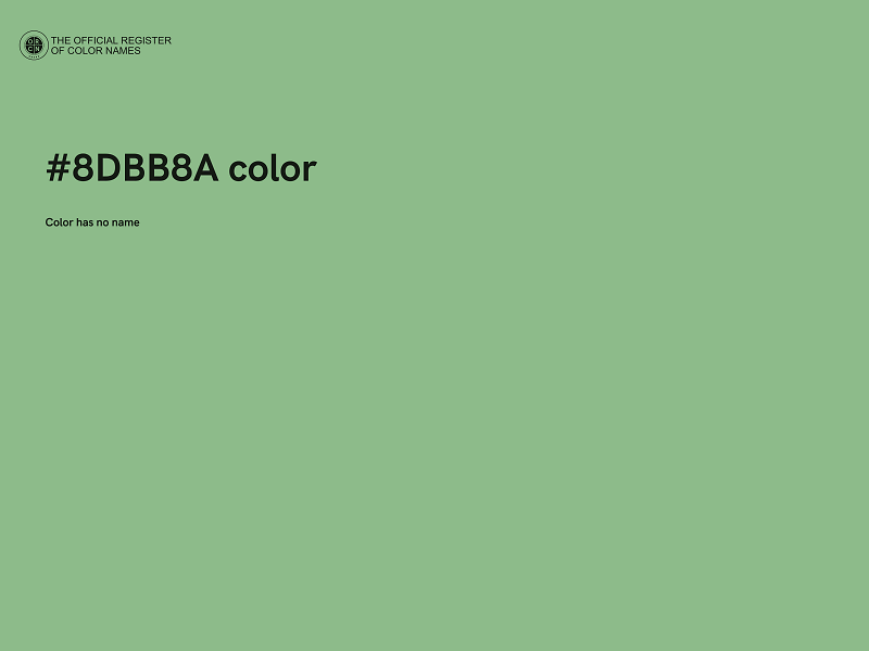 #8DBB8A color image