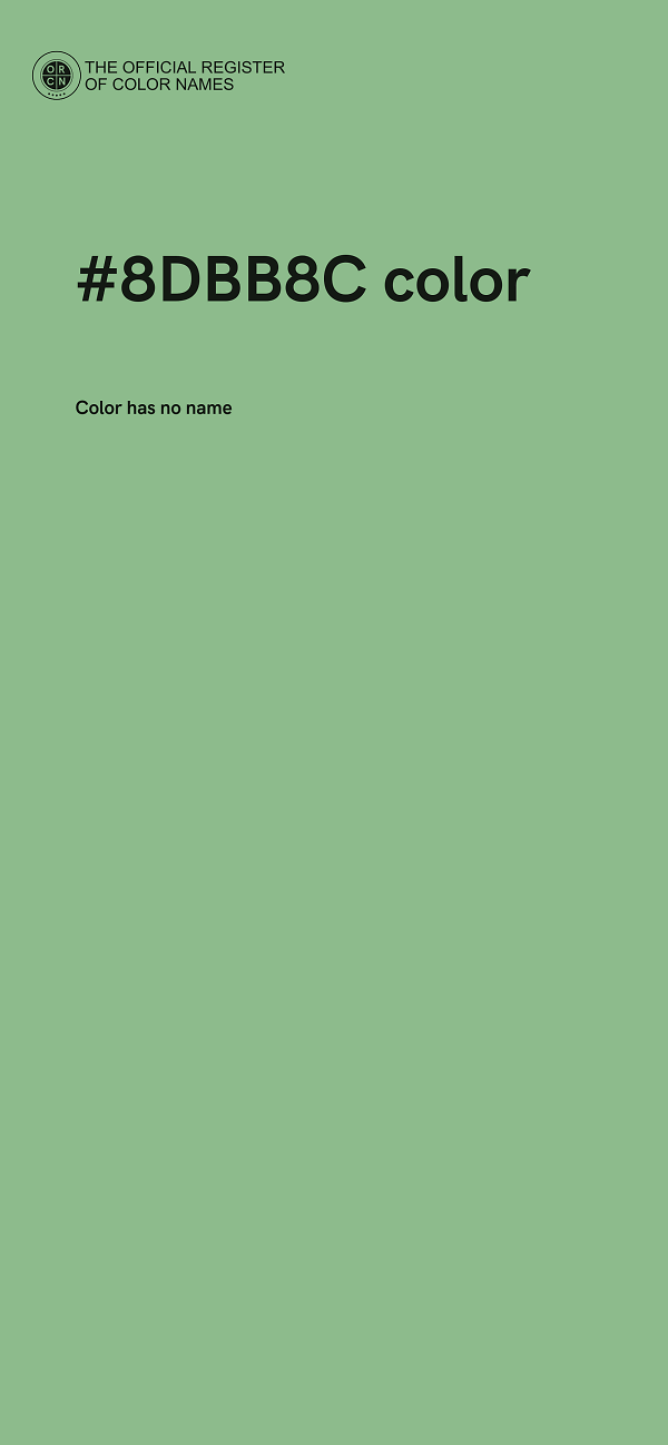 #8DBB8C color image