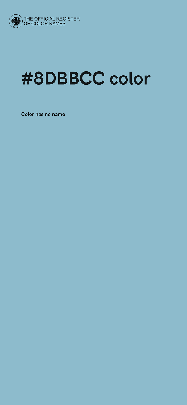 #8DBBCC color image