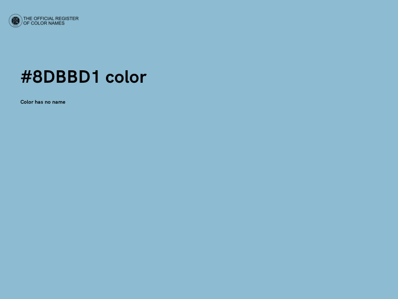 #8DBBD1 color image