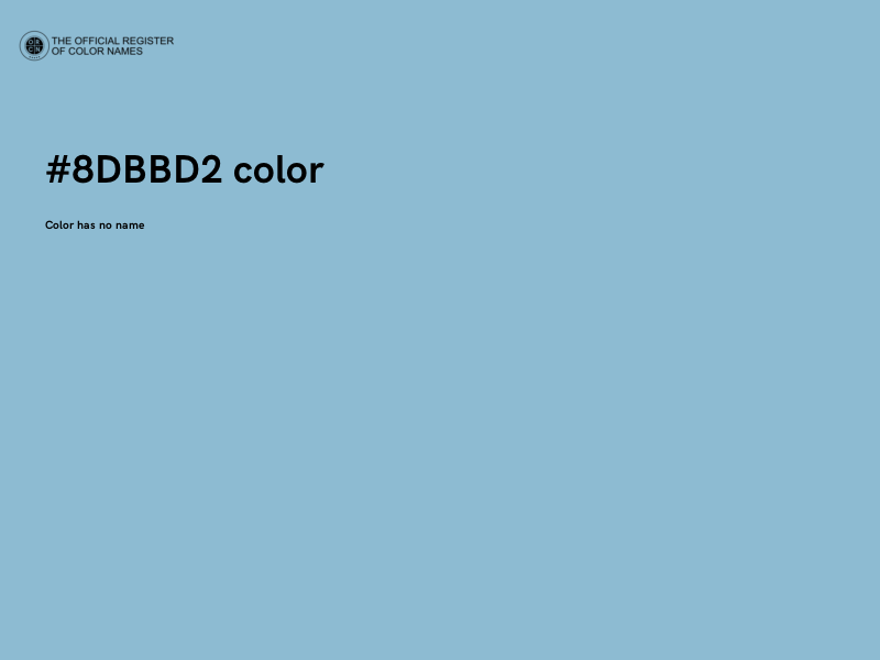 #8DBBD2 color image