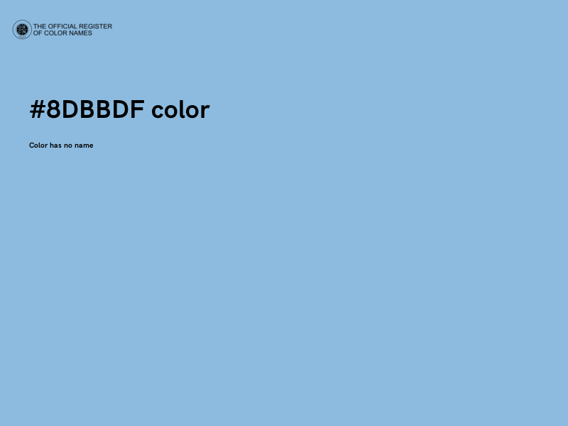 #8DBBDF color image