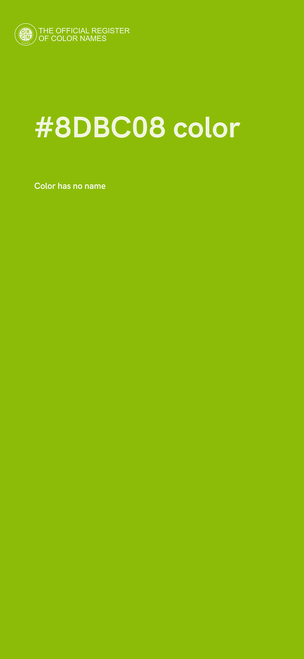 #8DBC08 color image