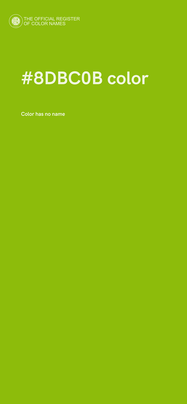 #8DBC0B color image