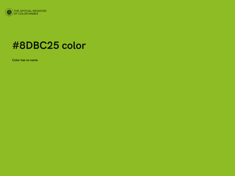 #8DBC25 color image