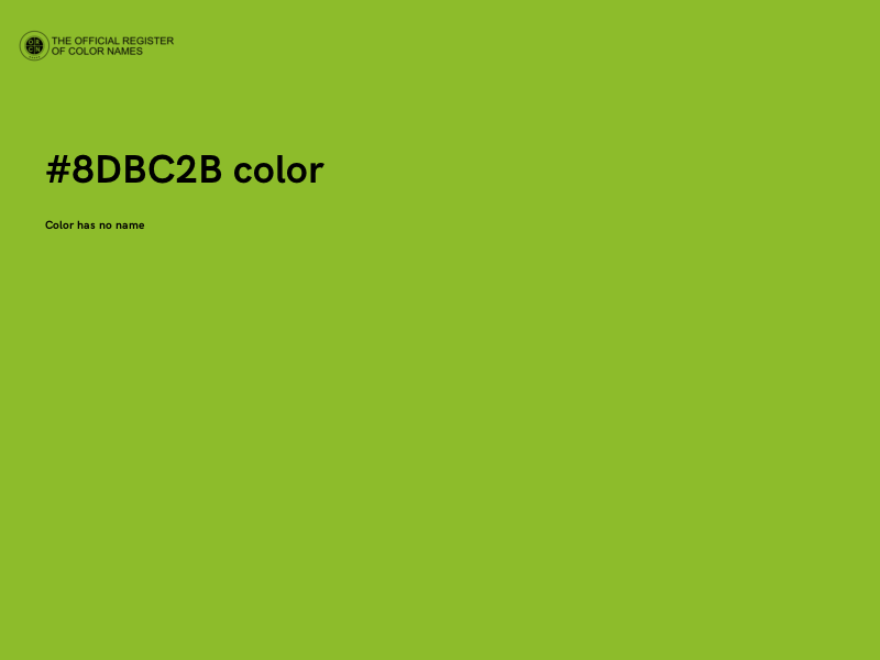 #8DBC2B color image