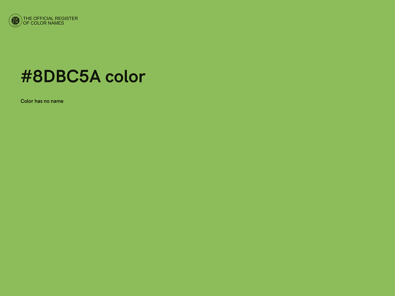 #8DBC5A color image