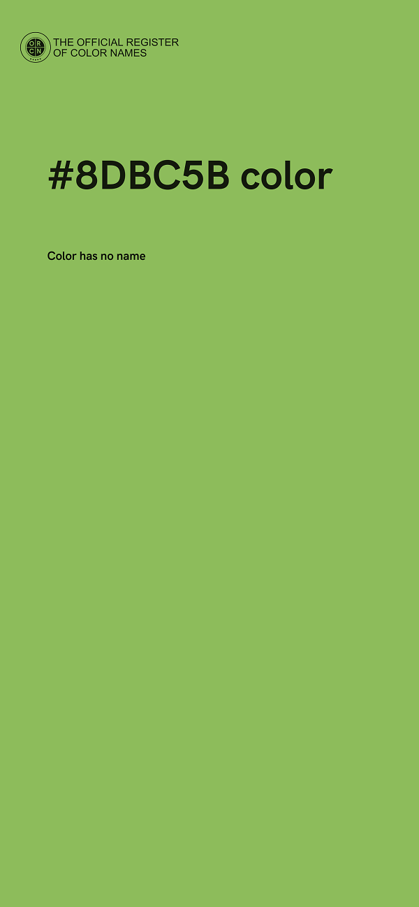 #8DBC5B color image