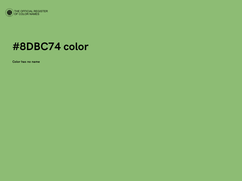#8DBC74 color image