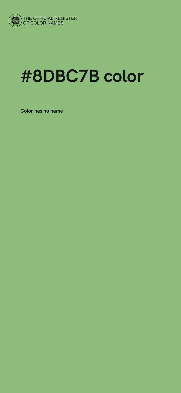 #8DBC7B color image