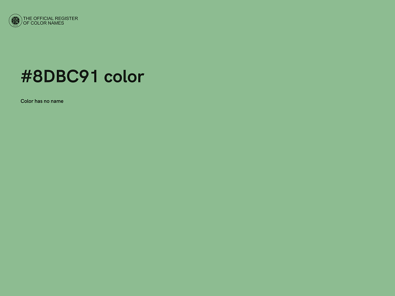 #8DBC91 color image