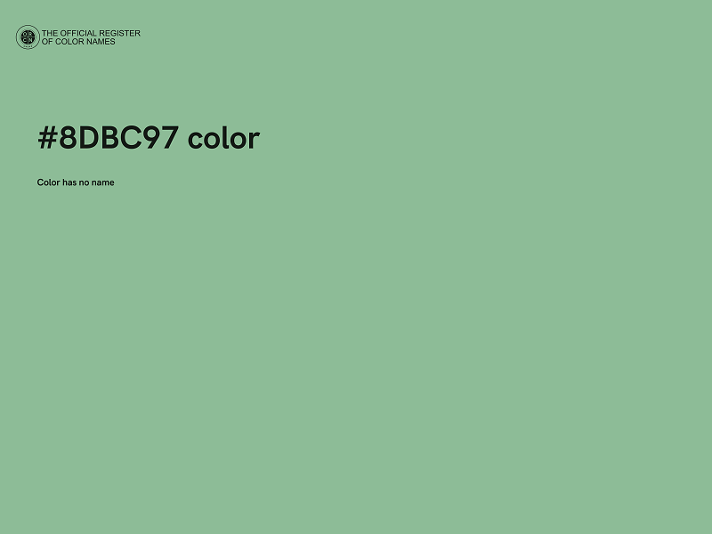 #8DBC97 color image