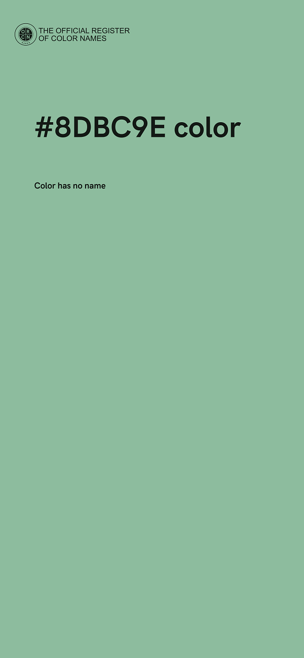 #8DBC9E color image