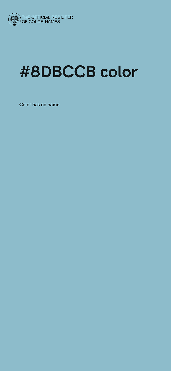 #8DBCCB color image