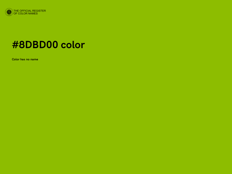 #8DBD00 color image