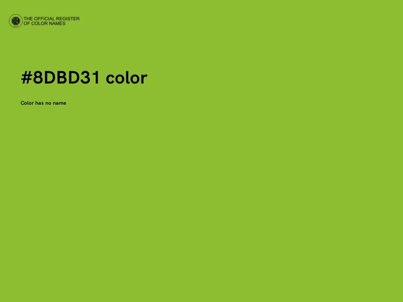 #8DBD31 color image