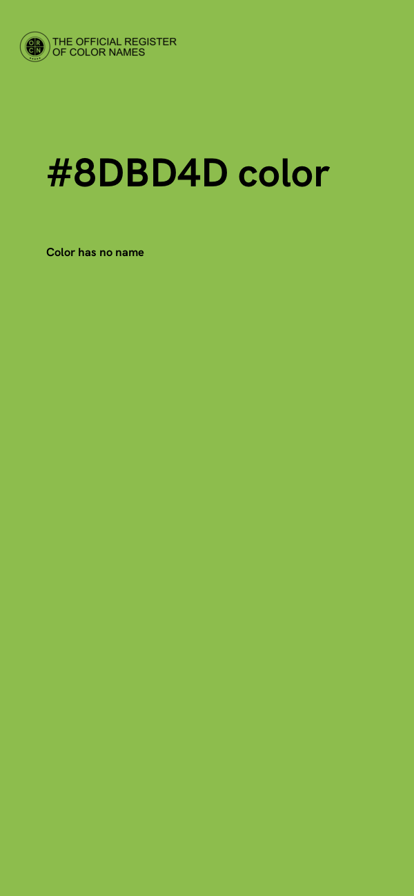 #8DBD4D color image