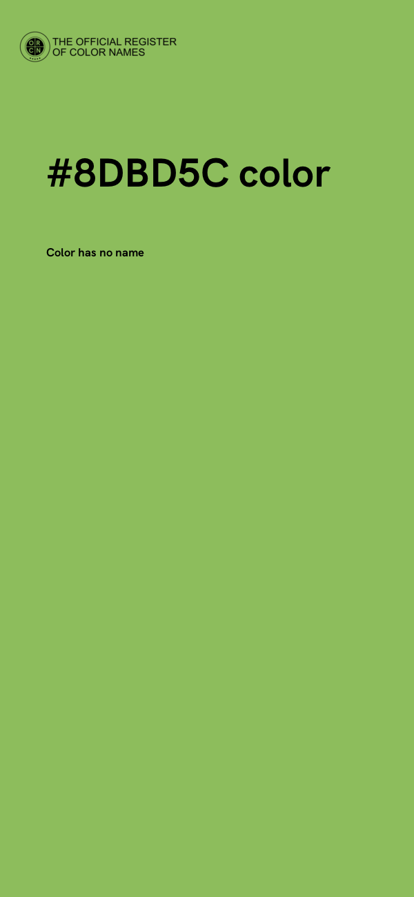 #8DBD5C color image