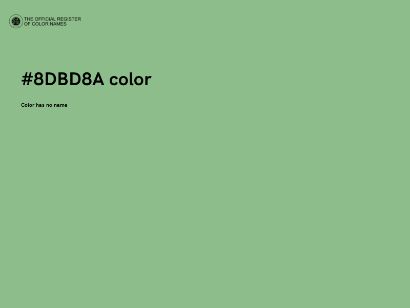#8DBD8A color image