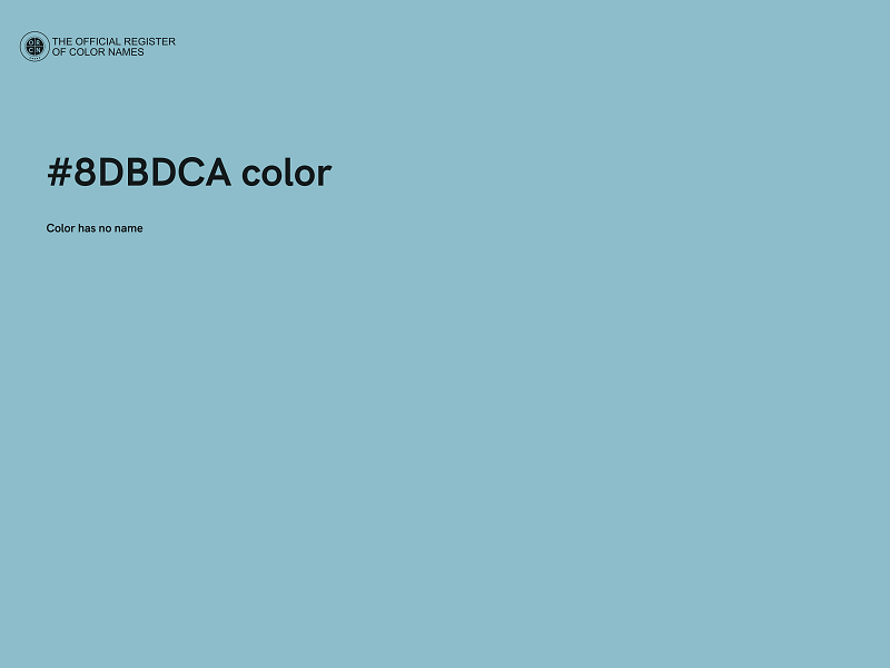 #8DBDCA color image