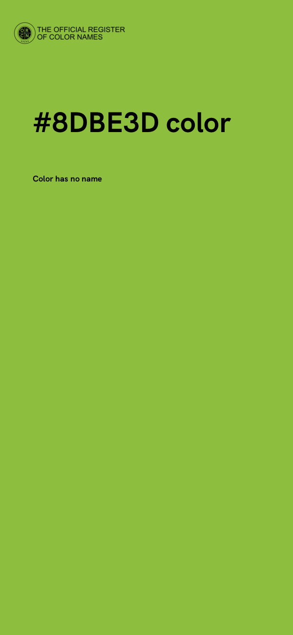 #8DBE3D color image
