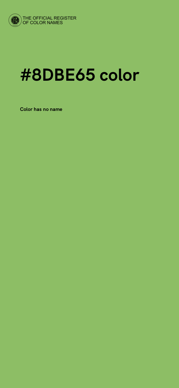 #8DBE65 color image