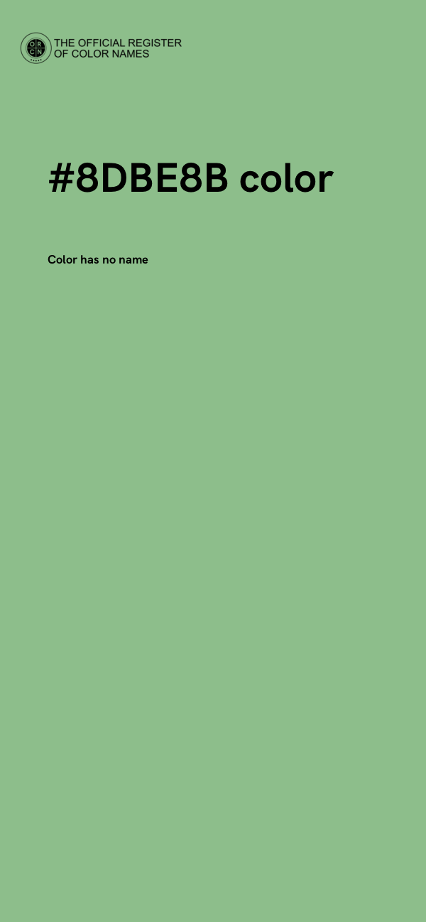 #8DBE8B color image