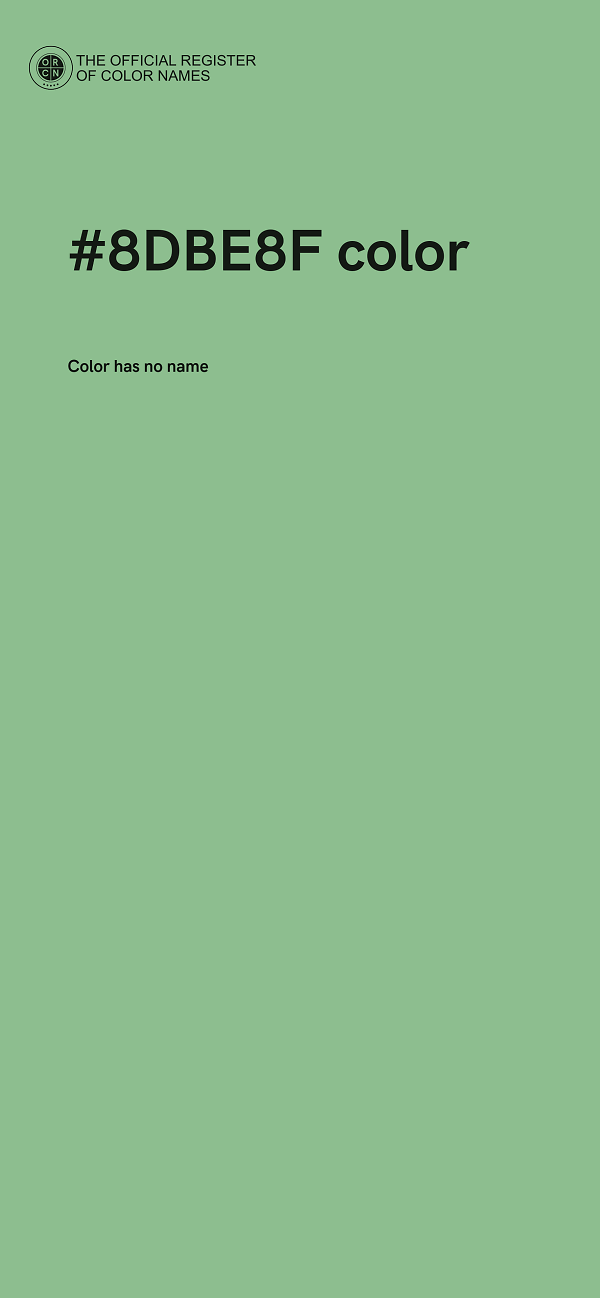 #8DBE8F color image