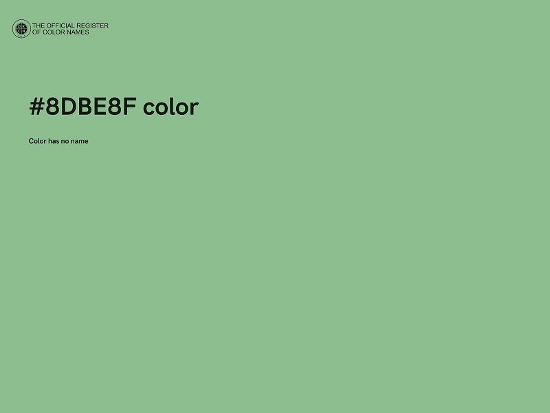 #8DBE8F color image