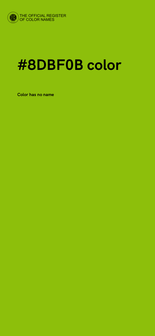 #8DBF0B color image