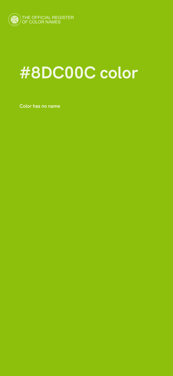 #8DC00C color image