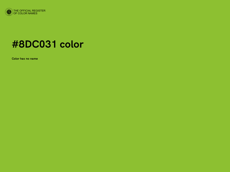 #8DC031 color image