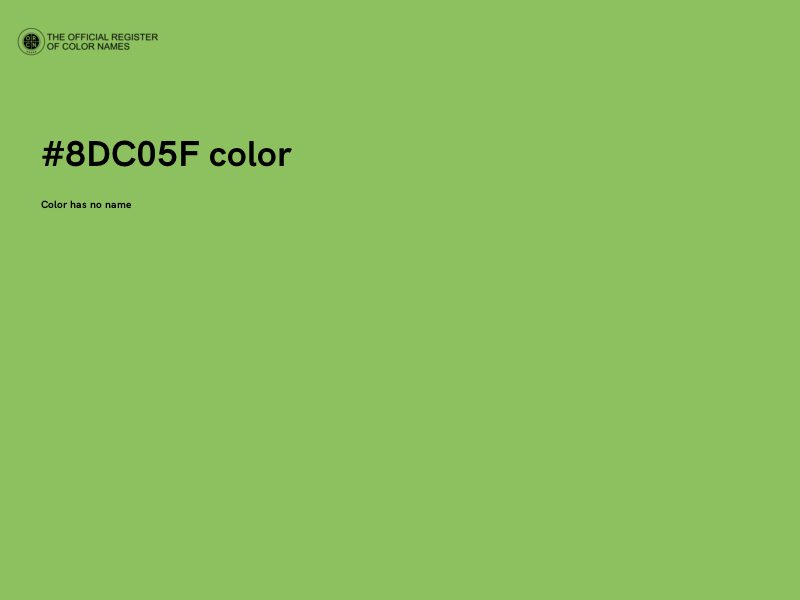 #8DC05F color image