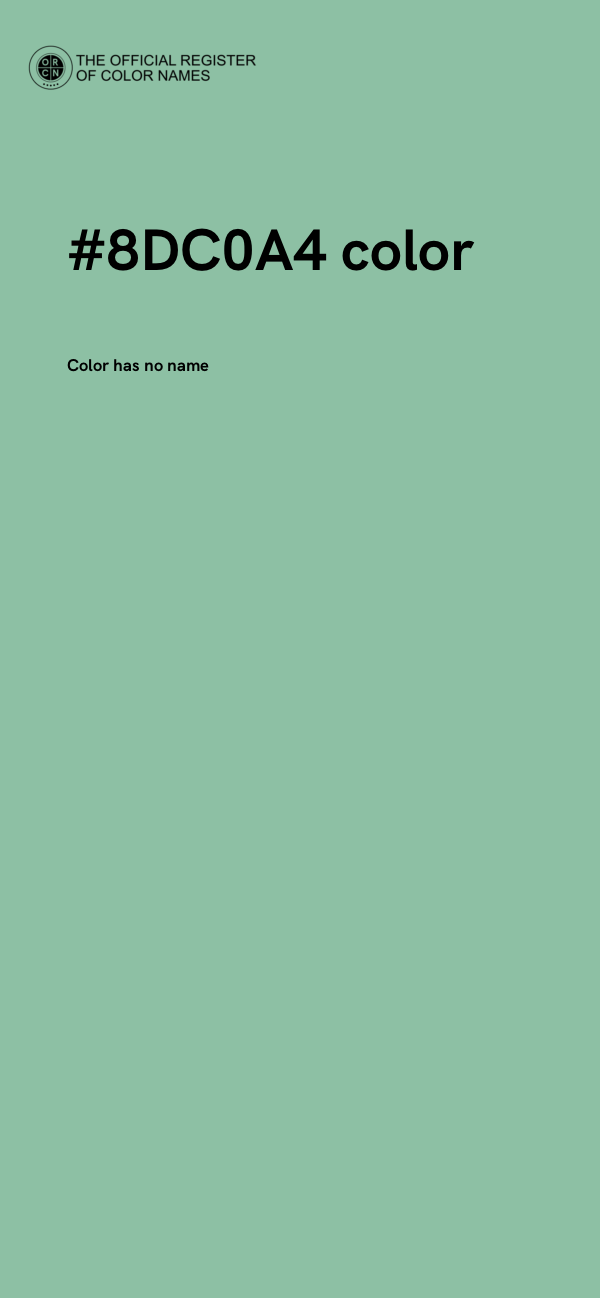 #8DC0A4 color image