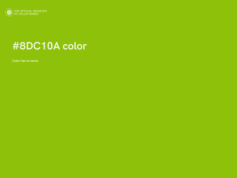 #8DC10A color image
