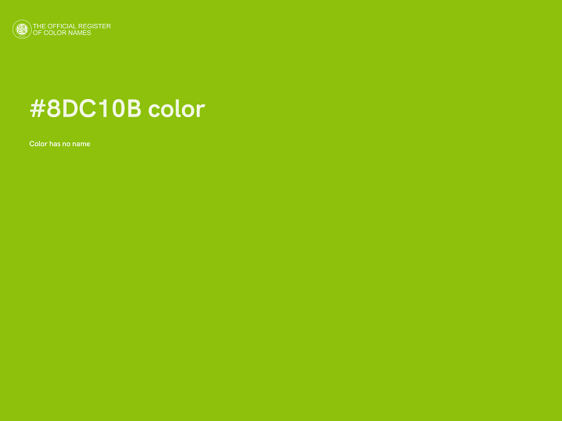 #8DC10B color image