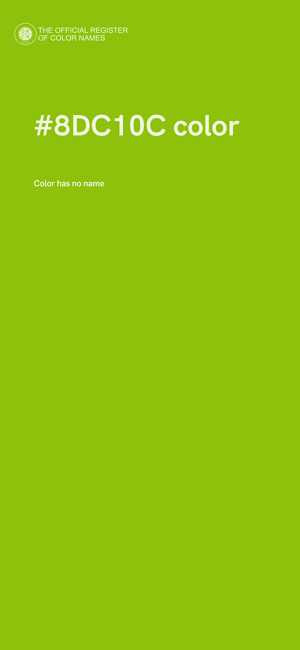 #8DC10C color image