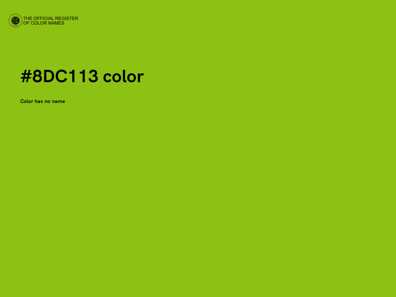 #8DC113 color image
