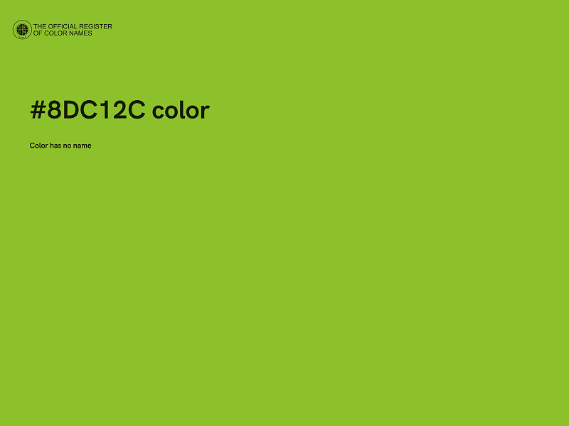 #8DC12C color image