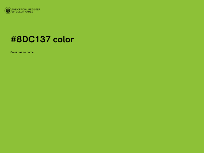 #8DC137 color image