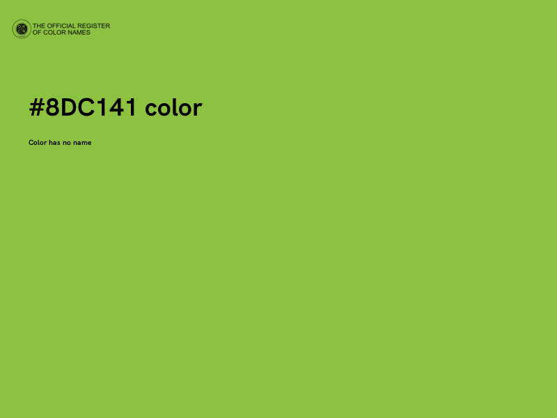 #8DC141 color image
