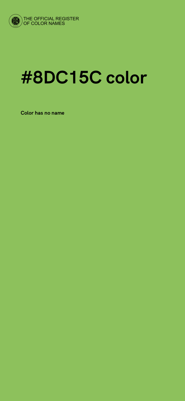 #8DC15C color image