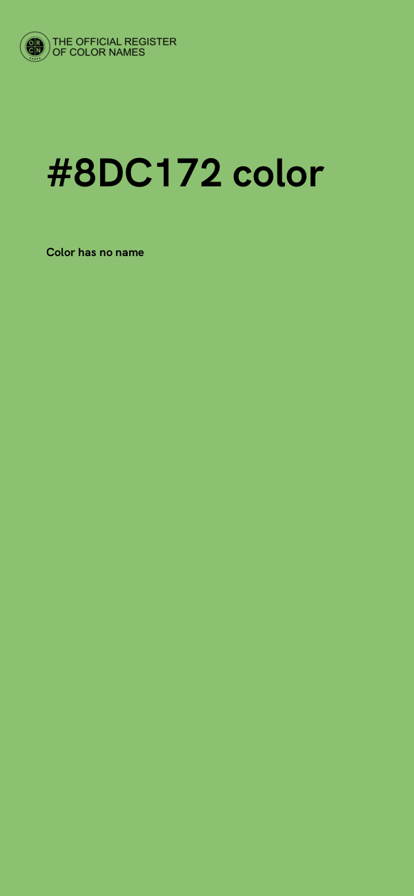 #8DC172 color image