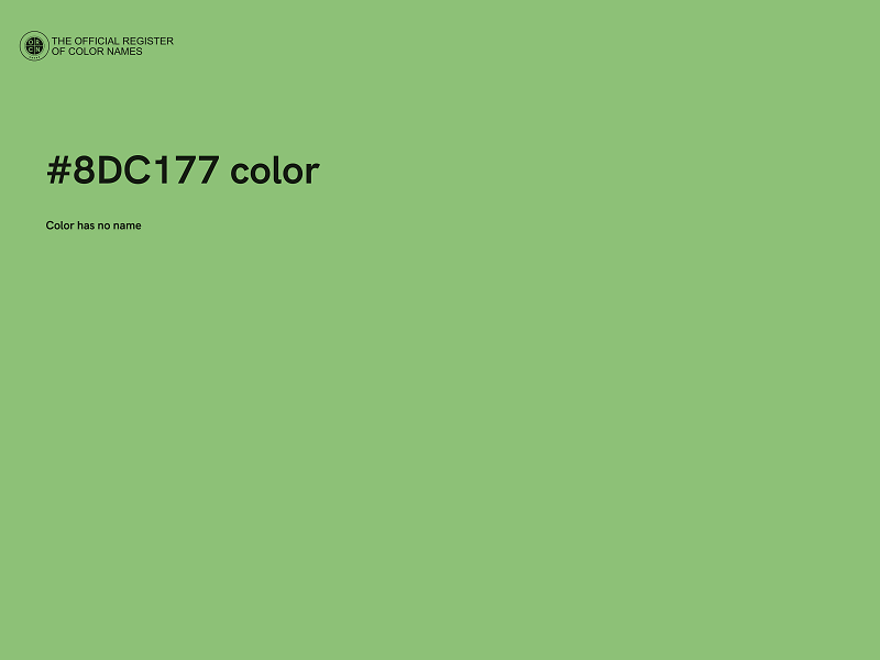#8DC177 color image