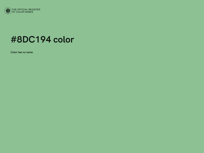 #8DC194 color image