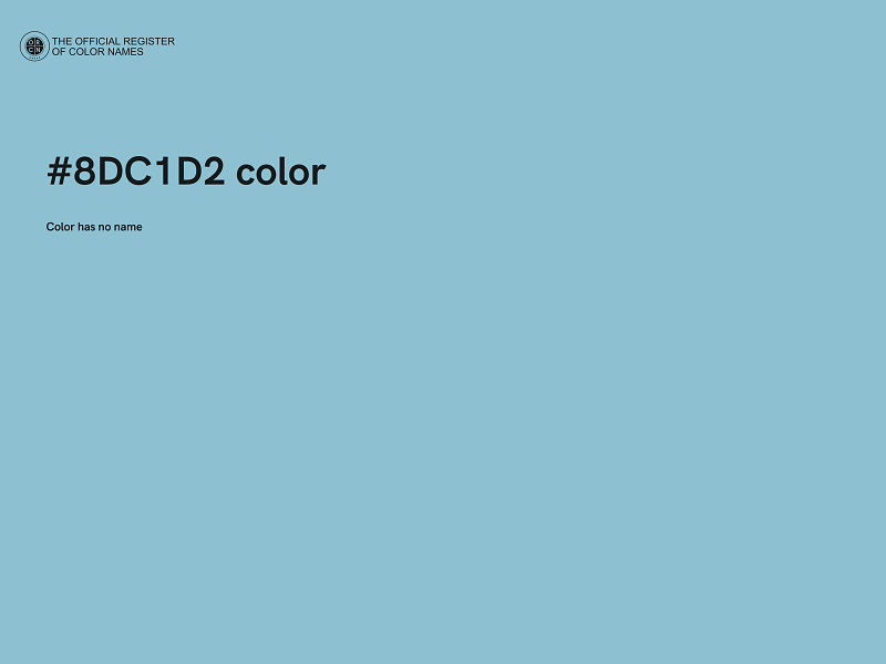 #8DC1D2 color image
